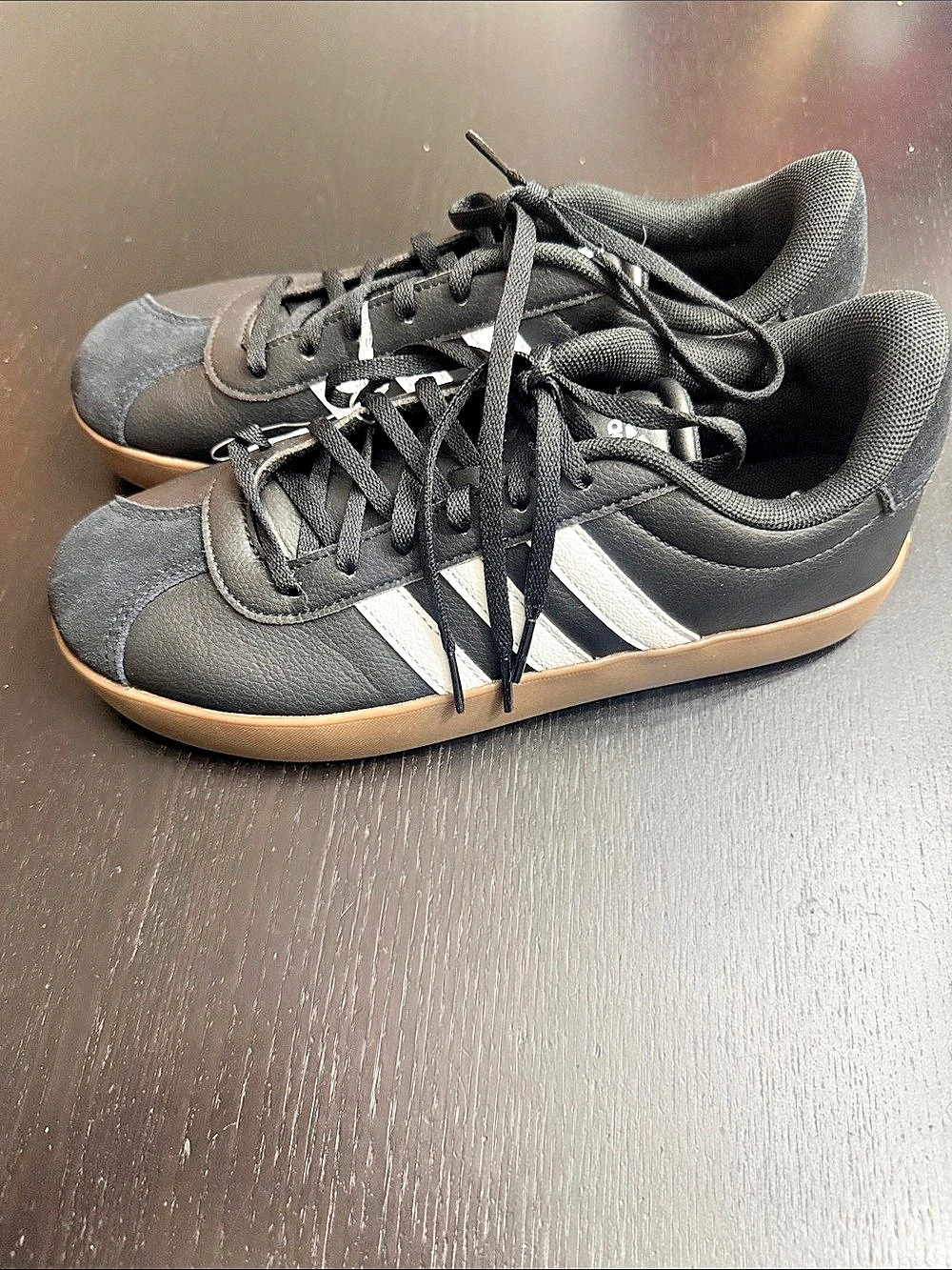 adidas VL Court 3.0 Black & White Sneakers US 7.5